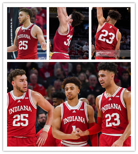 Mens Youth Indiana Hoosiers Custom Adidas 2022 Crimson College Basketball Game Jersey