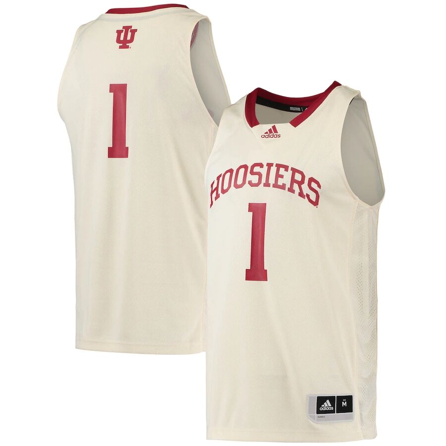 Mens Youth Indiana Hoosiers Custom 2022 Retro Cream Limited Basketball Jersey