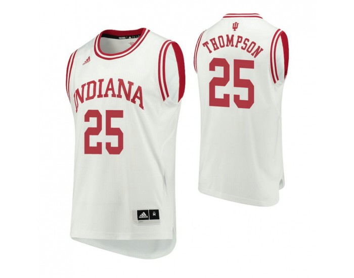 Mens Youth Indiana Hoosiers #25 Race Thompson White College Basketball Swingman Jersey