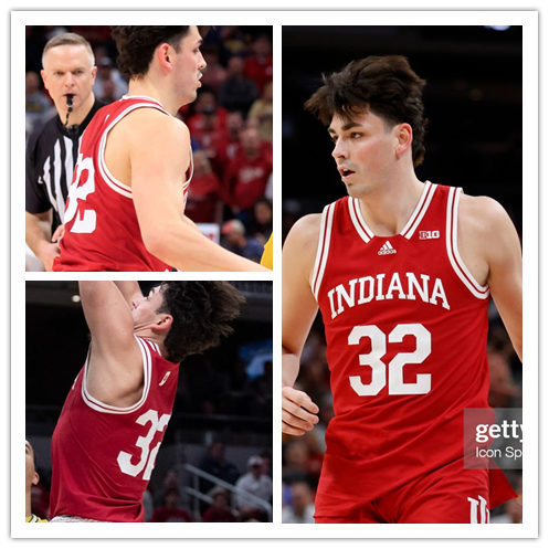Mens Youth Indiana Hoosiers #32 Trey Galloway Adidas 2022 Crimson College Basketball Game Jersey