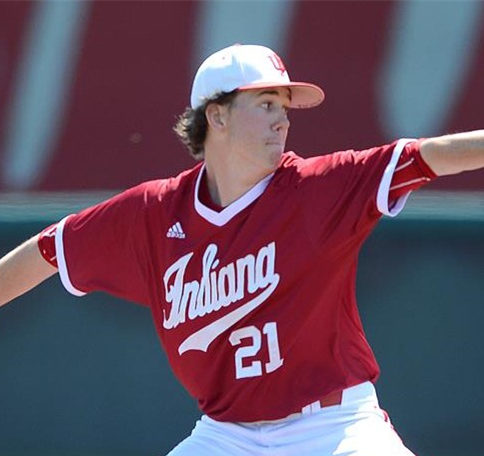 Mens Youth Indiana Hoosiers Custom 2014 adidas Crimson Pullover College Baseball Jersey