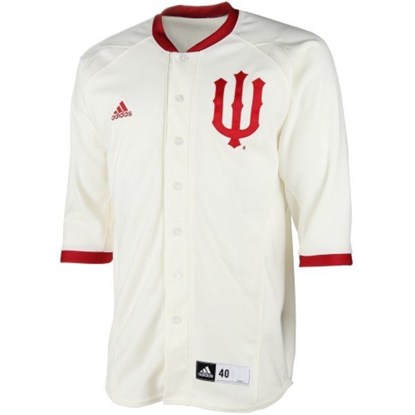 Mens Youth Indiana Hoosiers Blank Cream Retro Baseball Jersey