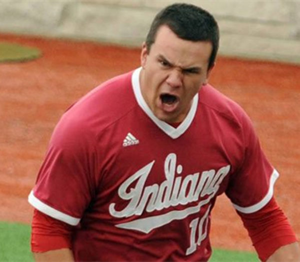 Mens Youth Indiana Hoosiers #10 Kyle Schwarber 2014 adidas Crimson Pullover Without Name College Baseball Jersey