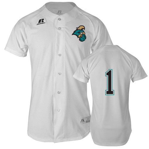 Mens Youth Coastal Carolina Chanticleers Custom White College Baseball Limited Jersey