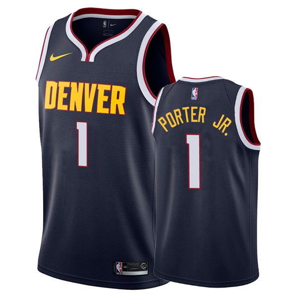 Mens Denver Nuggets #1 Michael Porter Jr. Nike Navy Icon Edition Jersey