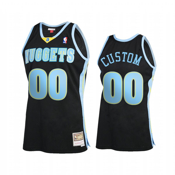 Mens Youth Denver Nuggets Custom Black Reload 2006-2007 Hardwood Classics Swingman Jersey