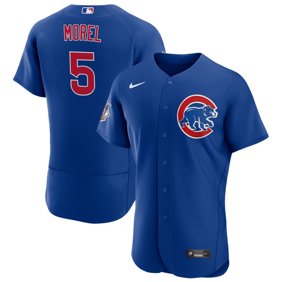 Mens Chicago Cubs #5 Christopher Morel Nike Royal Alternate FlexBase Player Jersey