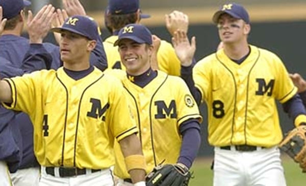 Mens Youth Michigan Wolverines Custom 2015 Maize Button College Baseball Jersey