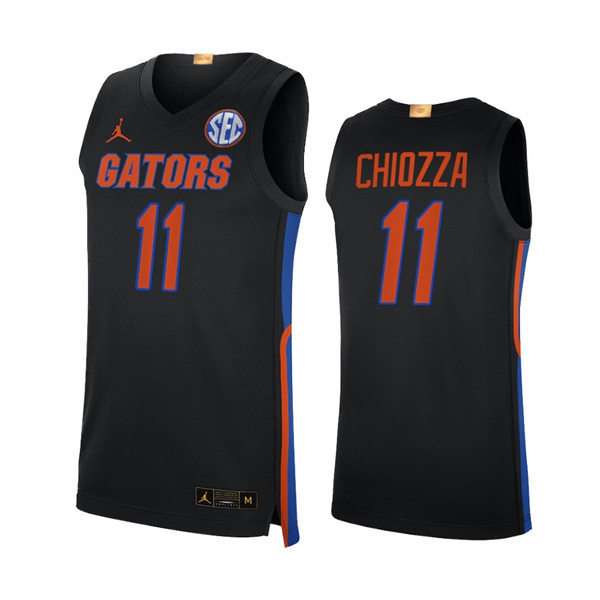 Mens Youth Florida Gators #11 Chris Chiozza 2020 Black College Basketball Jersey