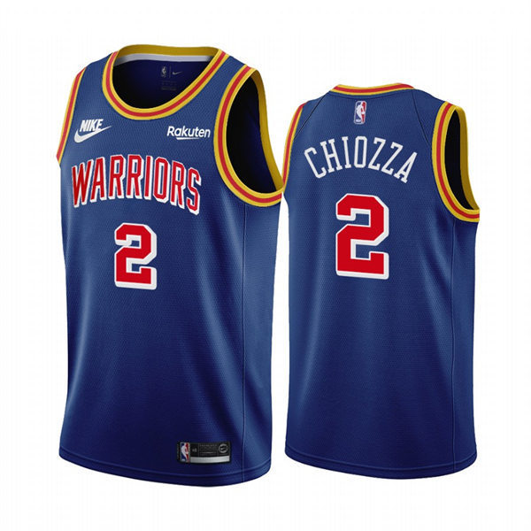 Mens Golden State Warriors #2 Chris Chiozza Royal Classic Edition Origins Jersey