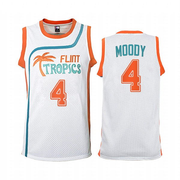 Mens Golden State Warriors #4 Moses Moody Flint Tropics Film Basketball Jersey White