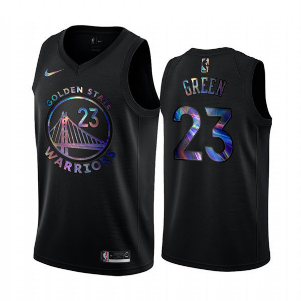 Mens Golden State Warriors #23 Draymond Green Nike 2021 Black Iridescent Limited Jersey