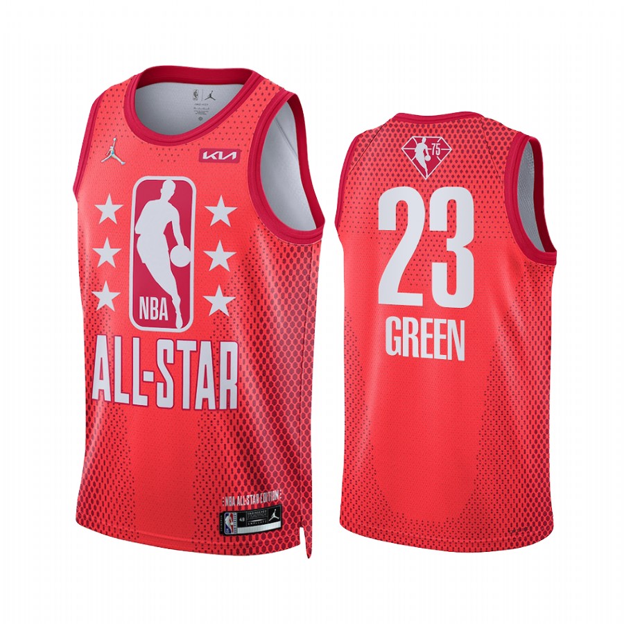 Mens Golden State Warriors #23 Draymond Green Maroon Reserves 2022 NBA All-Star Jersey