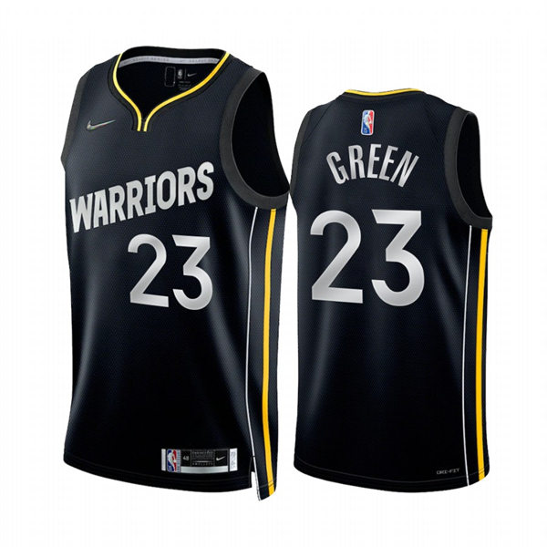 Mens Golden State Warriors #23 Draymond Green Black 2022 Select Series Jersey