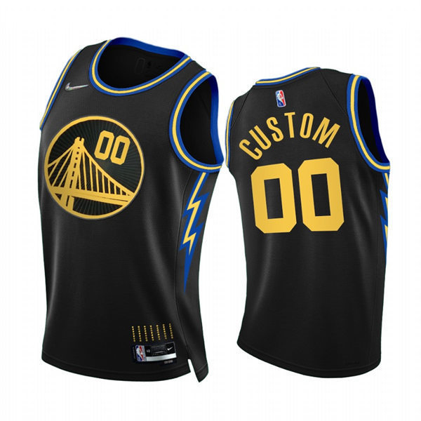 Mens Youth Golden State Warriors Custom Black Diamond Nike 2022 Select