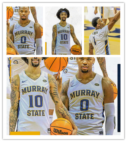 Men's Youth Murray State Racers Custom Nike 2021-22 Grey College Basketball Game Jersey
