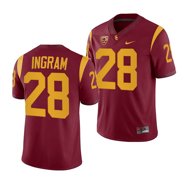 Mens USC Trojans #28 Keaontay Ingram Nike Cardinal Limited Football Performance Jersey