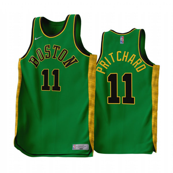 Mens Boston Celtics #11 Payton Pritchard Green 2022-23 Earned Edition Swingman Jersey