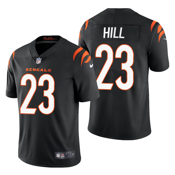 Men's Cincinnati Bengals #23 Daxton Hill Nike Black Team Color Vapor Limited Jersey