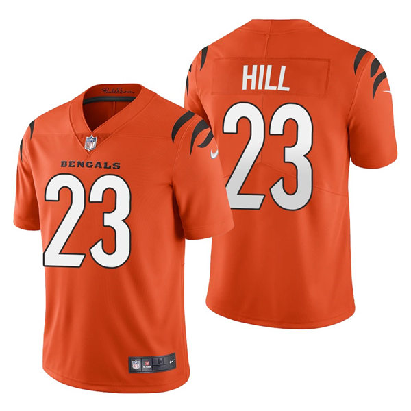 Men's Cincinnati Bengals #23 Daxton Hill Nike Orange Alternate Vapor Limited Jersey