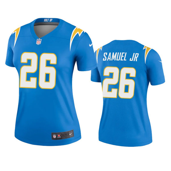 Womens Los Angeles Chargers #26 Asante Samuel Jr. Nike Powder Blue Limited Jersey