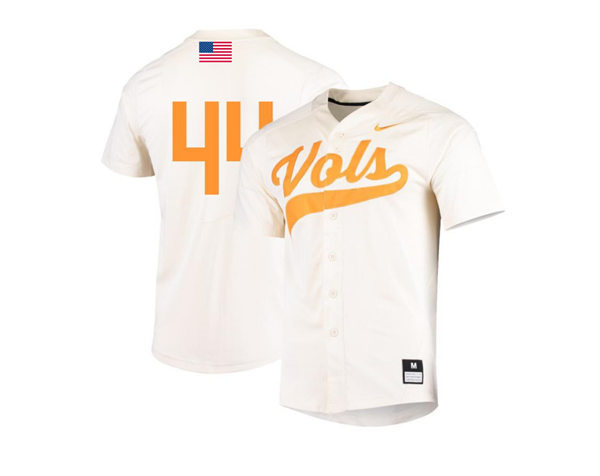 Mens Youth Tennessee Volunteers #44 Yan Gomes 2022 Nike Cream Vols College Baseball Game Jersey