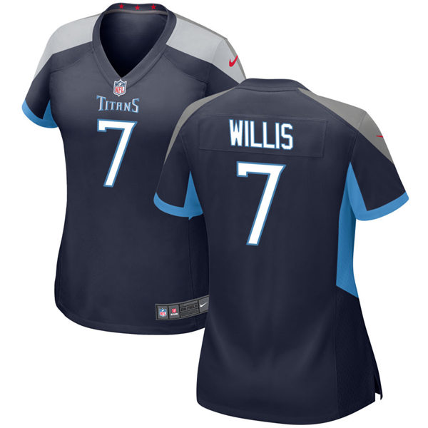 Womens Tennessee Titans #7 Malik Willis Nike Navy Limited Jersey