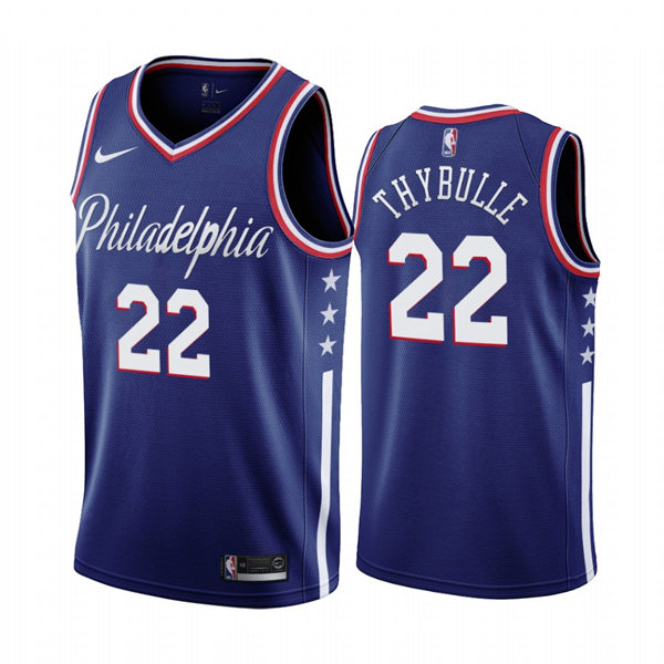 Mens Philadelphia 76ers #22 Matisse Thybulle Nike Blue Classic Edition jersey