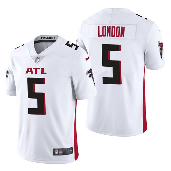 Men's Atlanta Falcons #5 Drake London Nike White Vapor Limited Jersey