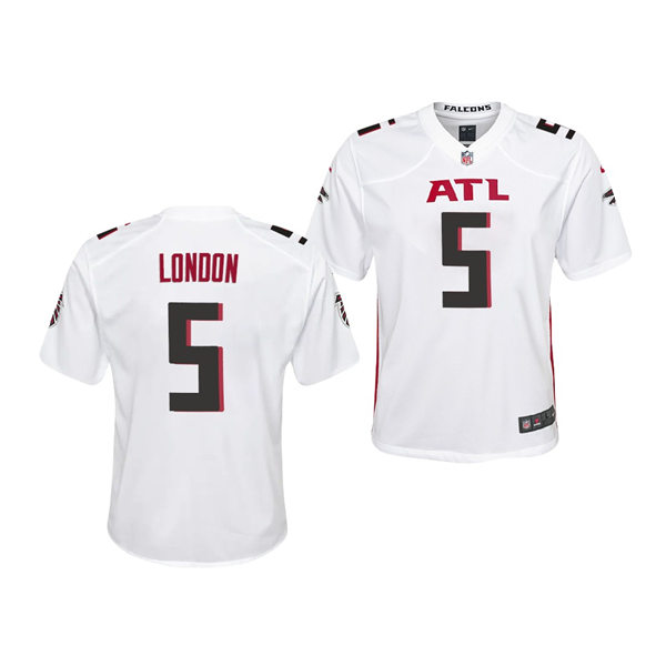 Youth Atlanta Falcons #5 Drake London Nike White Limited Jersey