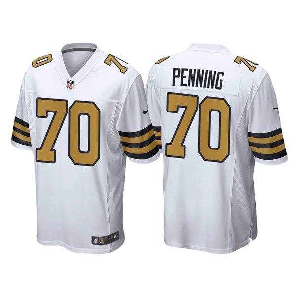 Men's New Orleans Saints #70 Trevor Penning Nike White Color Rush Legend Player Jersey