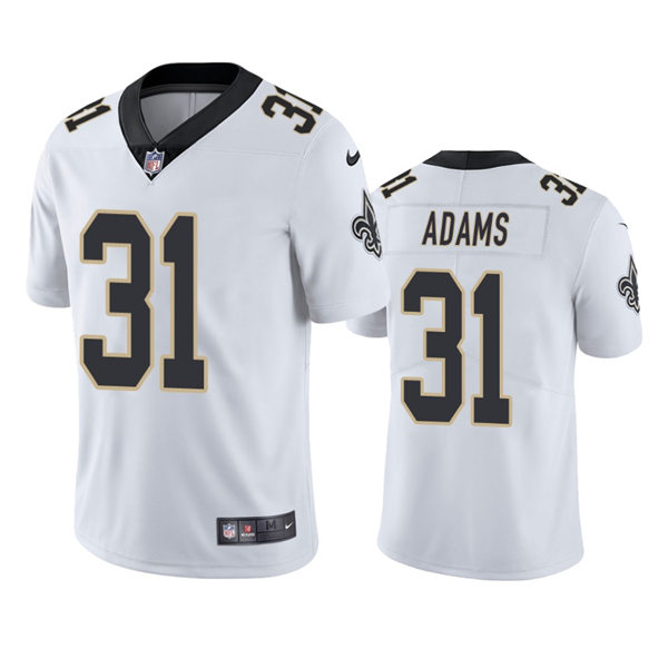 Men's New Orleans Saints #31 Josh Adams Nike White Vapor Limited Player Jersey