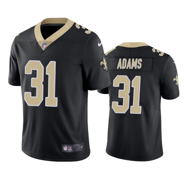 Men's New Orleans Saints #31 Josh Adams Nike Black Vapor Untouchable Limited Jersey