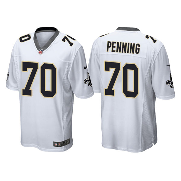 Men's New Orleans Saints #70 Trevor Penning Nike White Vapor Limited Player Jersey