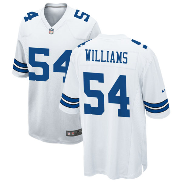 Men's Dallas Cowboys #54 Sam Williams Nike White Vapor Limited Player Jersey