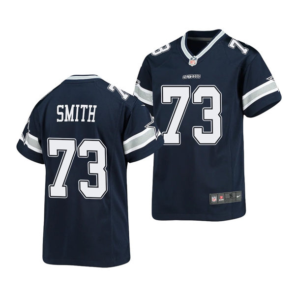 Youth Dallas Cowboys #73 Tyler Smith Nike Navy Team Color Limited Jersey