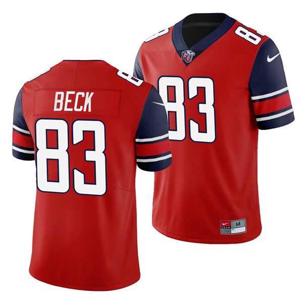 Mens Liberty Flames #83 Brayden Beck Nike Red College Football Game Jersey