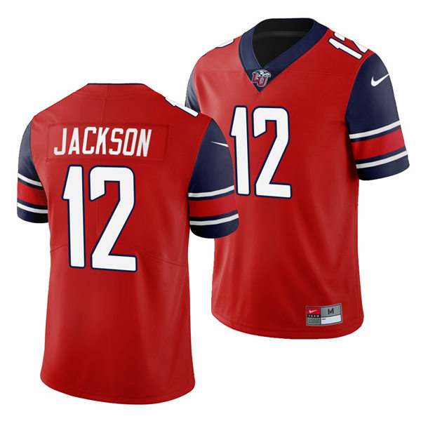 Mens Liberty Flames #12 Storey Jackson Nike Red College Football Game Jersey