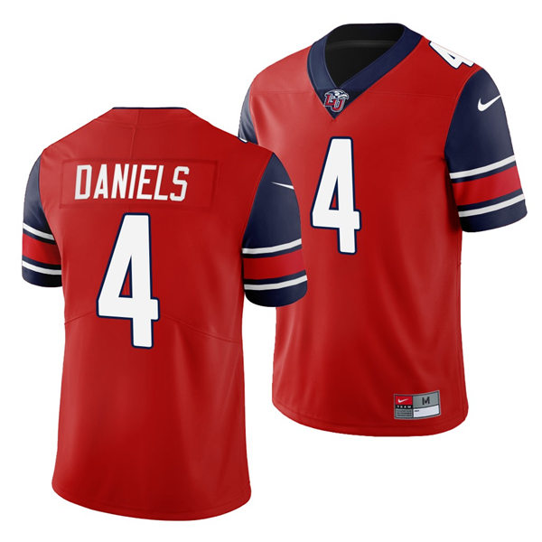 Mens Liberty Flames #4 C.J. Daniels Nike Red College Football Game Jersey