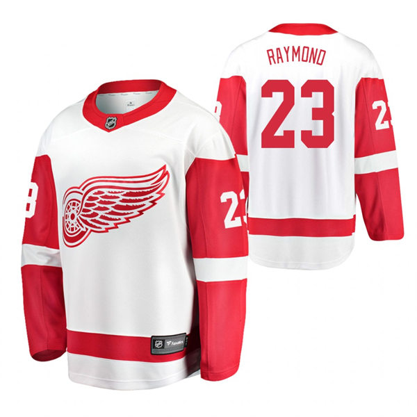 Men's Detroit Red Wings 23 Lucas Raymond Adidas Home Red Jersey