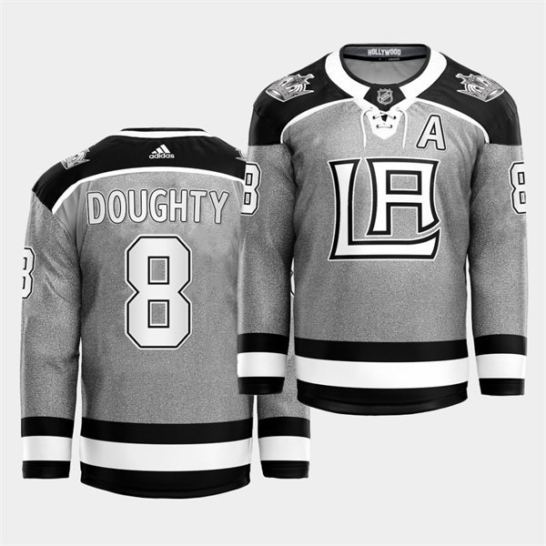 Men's Los Angeles Kings #8 Drew Doughty adidas Grey 2021 City Concept Jersey