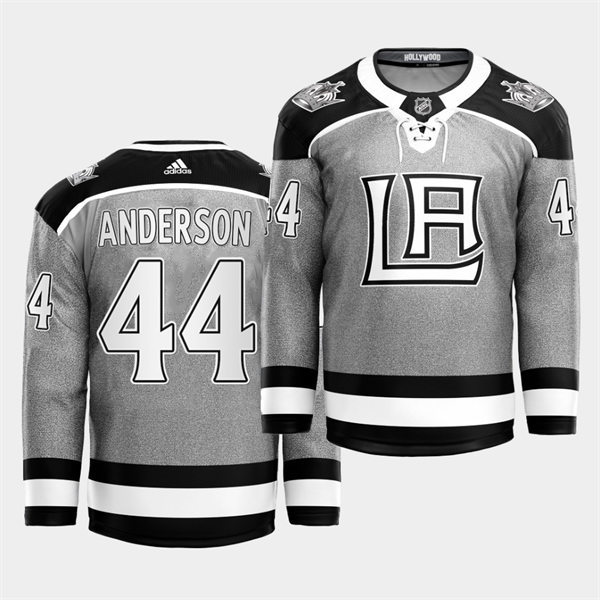 Mens Los Angeles Kings #44 Mikey Anderson adidas Grey 2021 City Concept Jersey