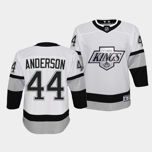 Youth Los Angeles Kings #44 Mikey Anderson White Alternate Premier Jersey