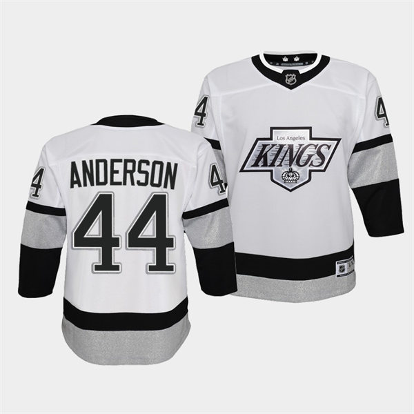 Youth Los Angeles Kings #44 Mikey Anderson White Alternate Premier Jersey