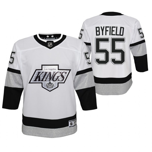 Youth Los Angeles Kings #55 Quinton Byfield White Alternate Premier Jersey