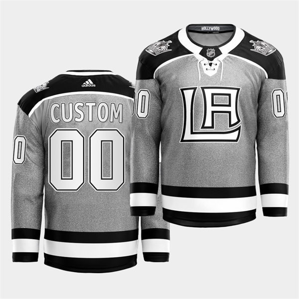 Men's Los Angeles Kings Custom adidas Grey 2021 City Concept Jersey