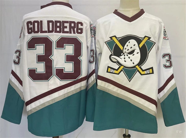 Goldberg 33 Mighty Ducks Movie Hockey Jersey in 2023