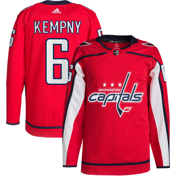 Men's Washington Capitals #6 Michal Kempny adidas Home Red Jersey