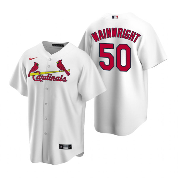 Youth St. Louis Cardinals #50 Adam Wainwright Nike White Home CoolBase Jersey