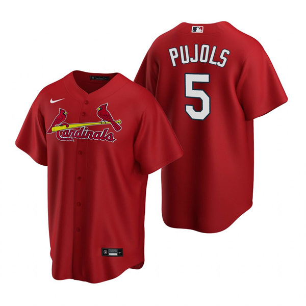 Youth St. Louis Cardinals #5 Albert Pujols Nike Red Alternate CoolBase Jersey
